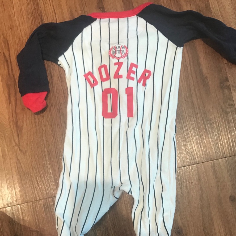 Baseball footless sleeper